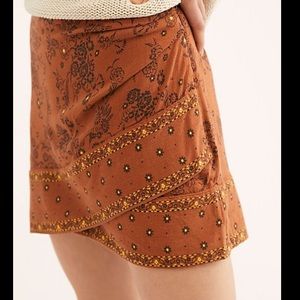 Free People Bandana print mini skirt